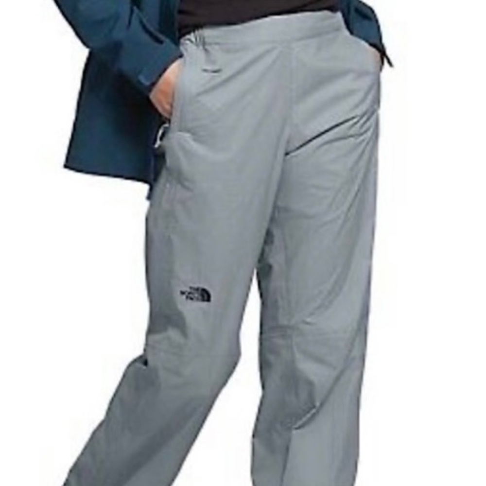 The North Face Venture DryVent Gray Waterproof Rain Pants 1/2 Zip